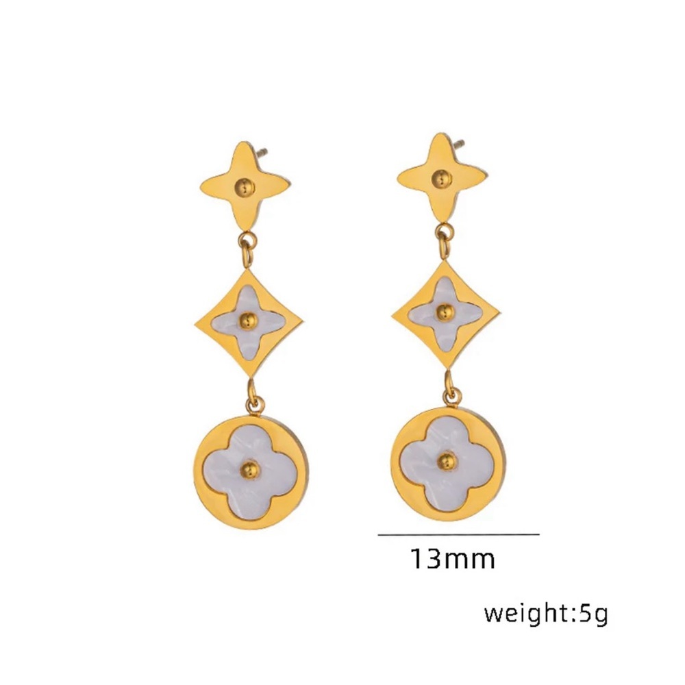 Moderate Minimalist Luxury Round Geometric Jewelry Set - Picture 4 of 6